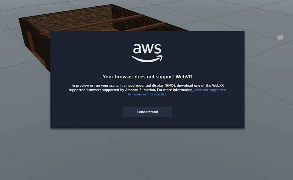 windows MRでamazon sumerianを使う sumerian のVRへの対応方法 windows MRでamazon sumerianを使う sumerian のVRへの対応方法